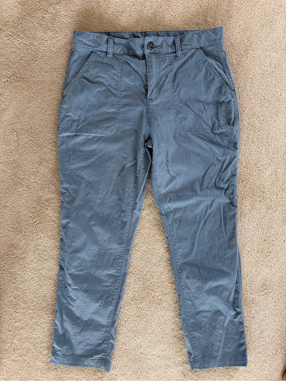 Eddie Bauer Slate Blue Stretch Chinos
